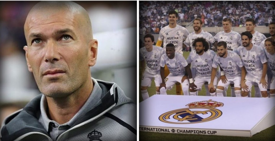 Zidane y sus jugadores  