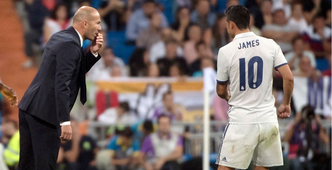 Zidane y James