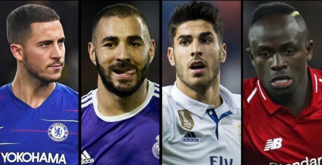 Hazard, Benzema, Asensio y Mané
