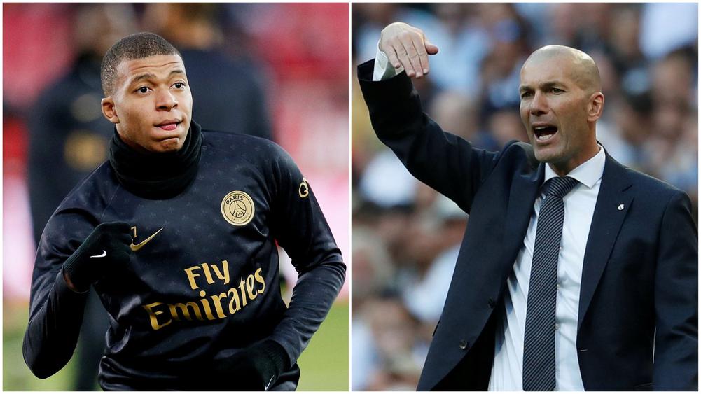 Zidane y Mbappé 