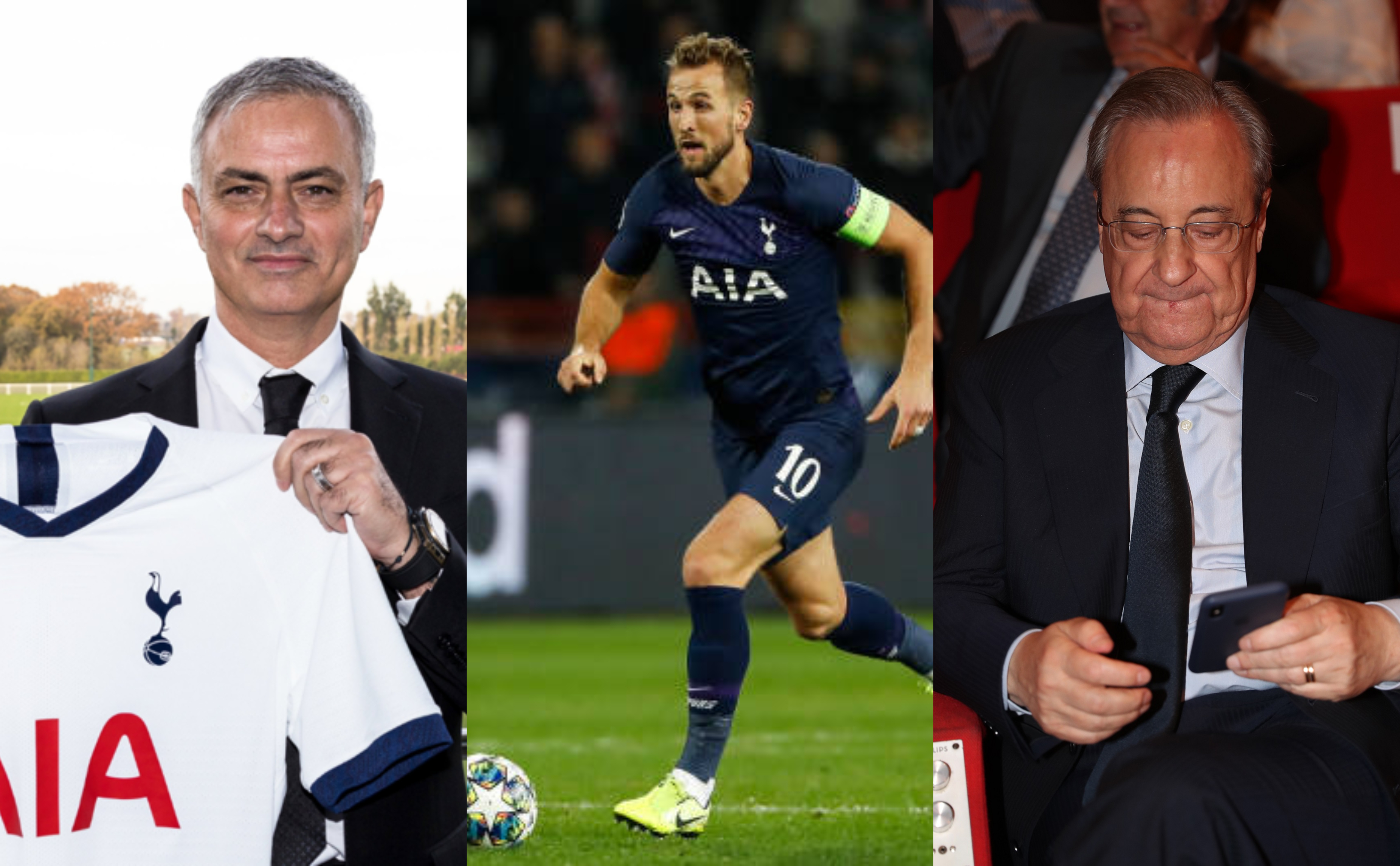 Mourinho, Kane y Florentino