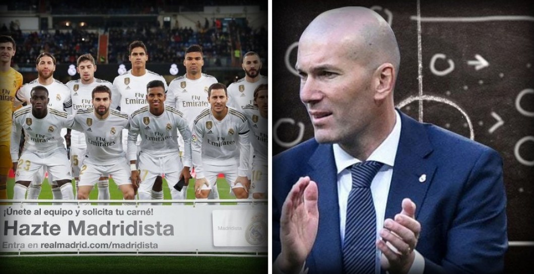 El '11' inicial del Madrid de Zidane