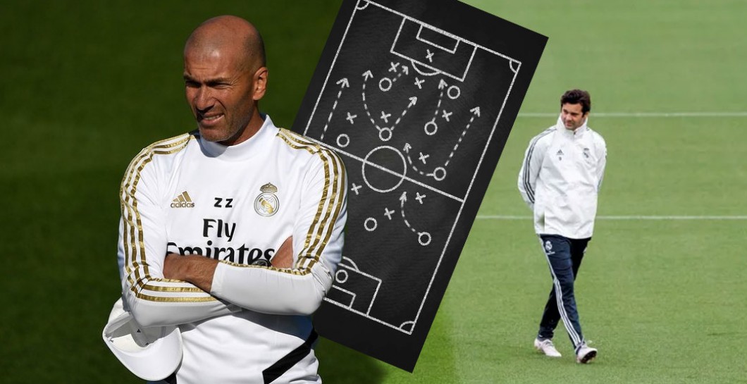 Zidane y Solari con un esquema táctico