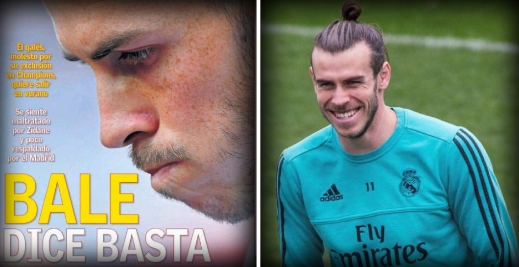 Reacción de Bale a la portada de AS