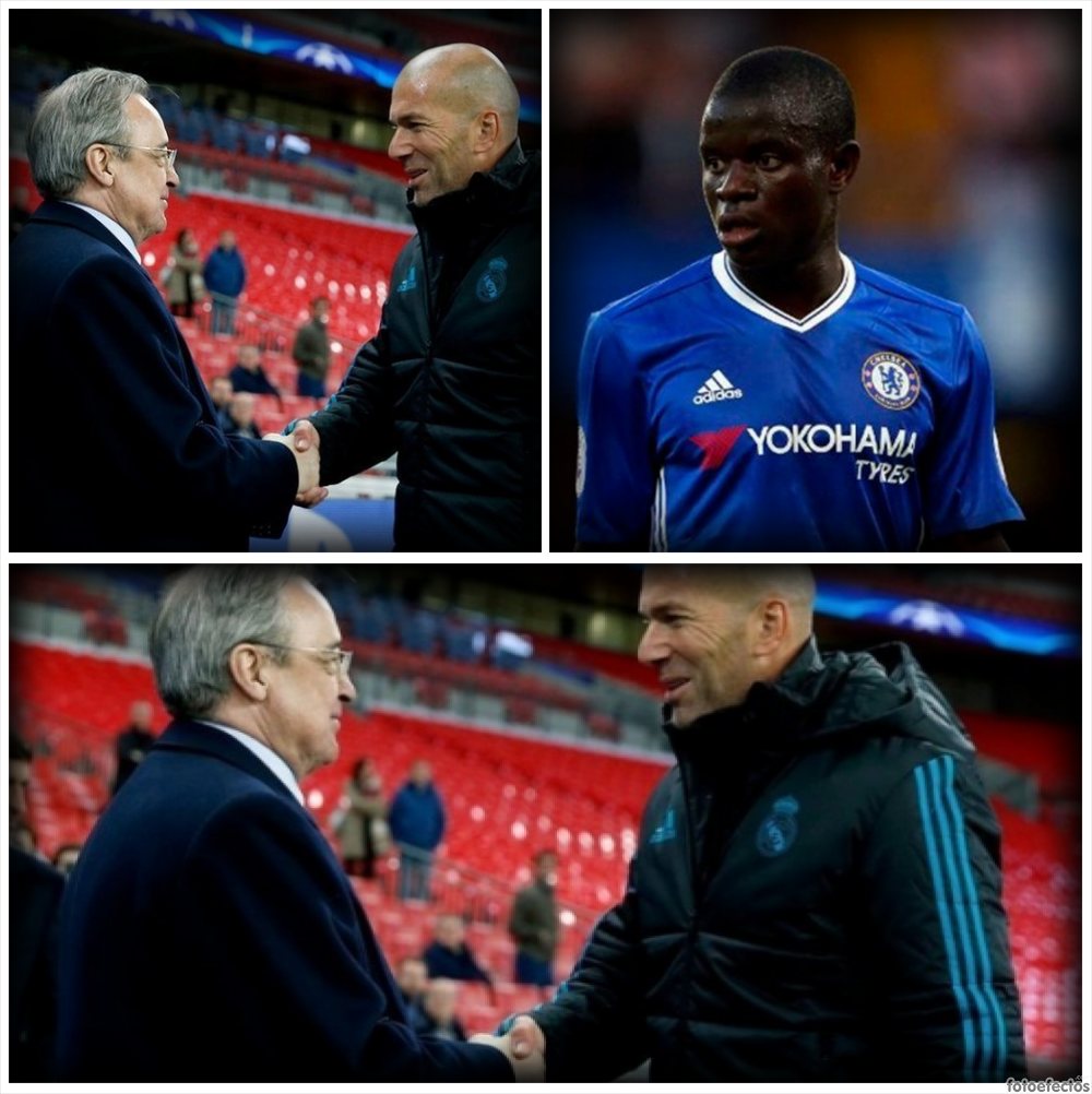 Zidane, Florentino y Kanté 