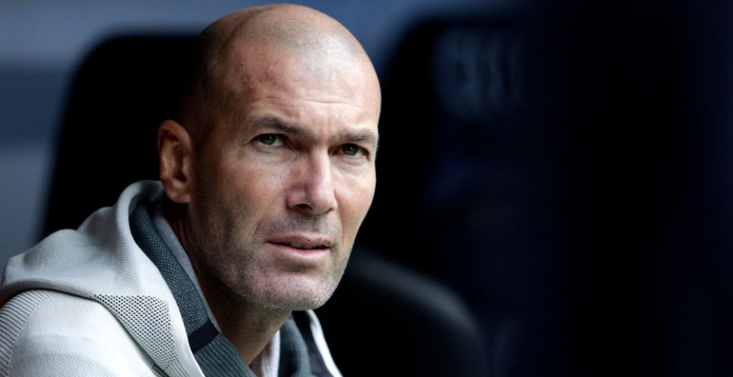 Zidane en un partido de pretemporada
