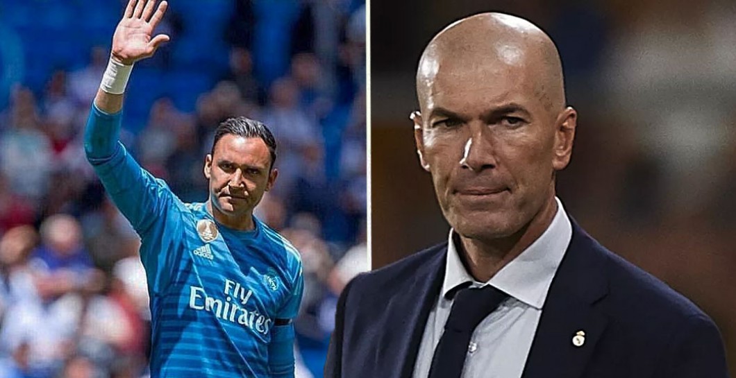 Zidane y Keylor Navas