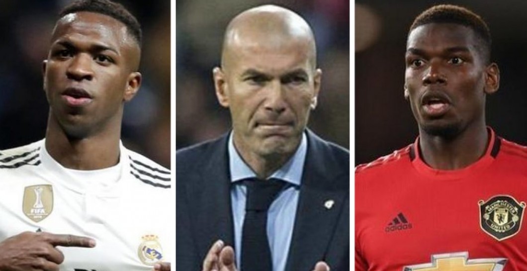 Vinicius, Zidane y Pogba