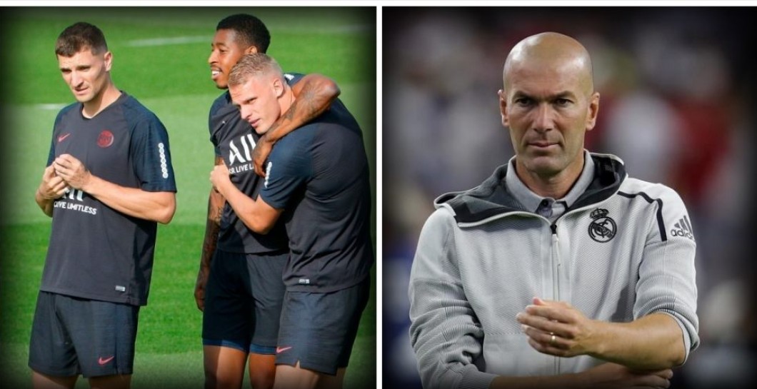 Jugadores PSG y Zidane