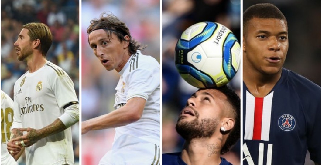 Ramos, Modric, Neymar y Mbappé