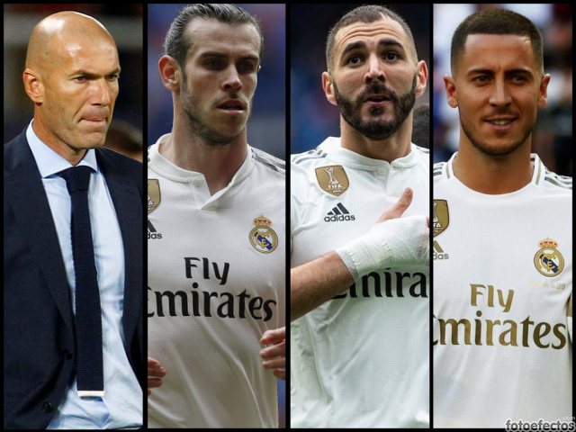 Zidane, Bale, Benzema y Hazard