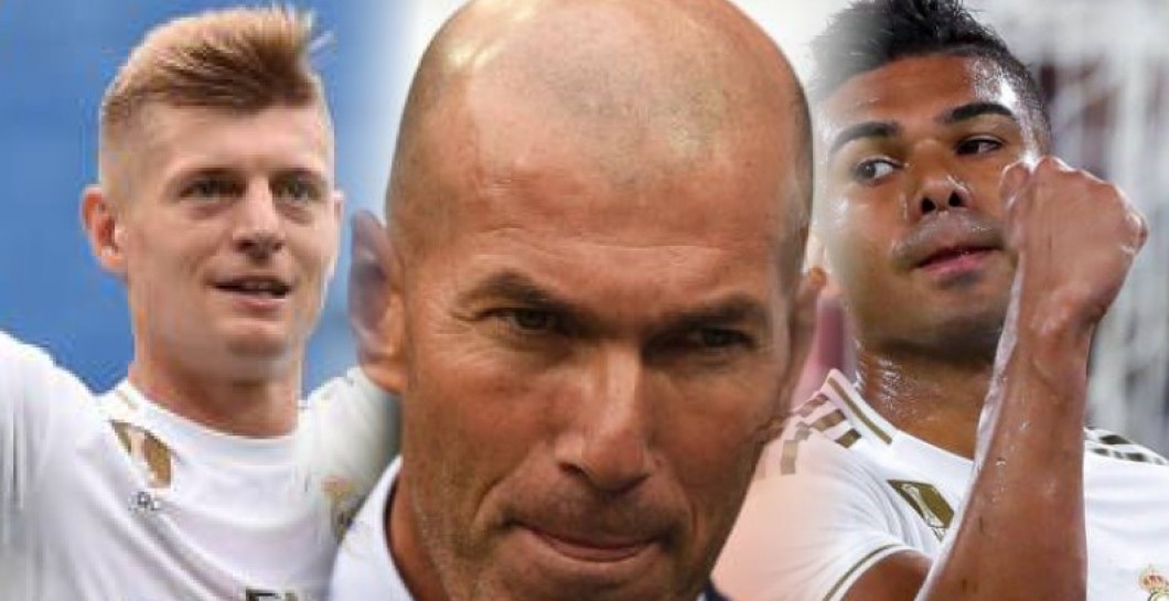 Kroos, Zidane y Casemiro
