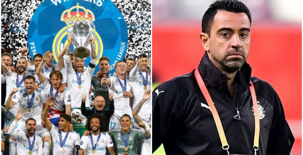 Champions Real Madrid y Xavi