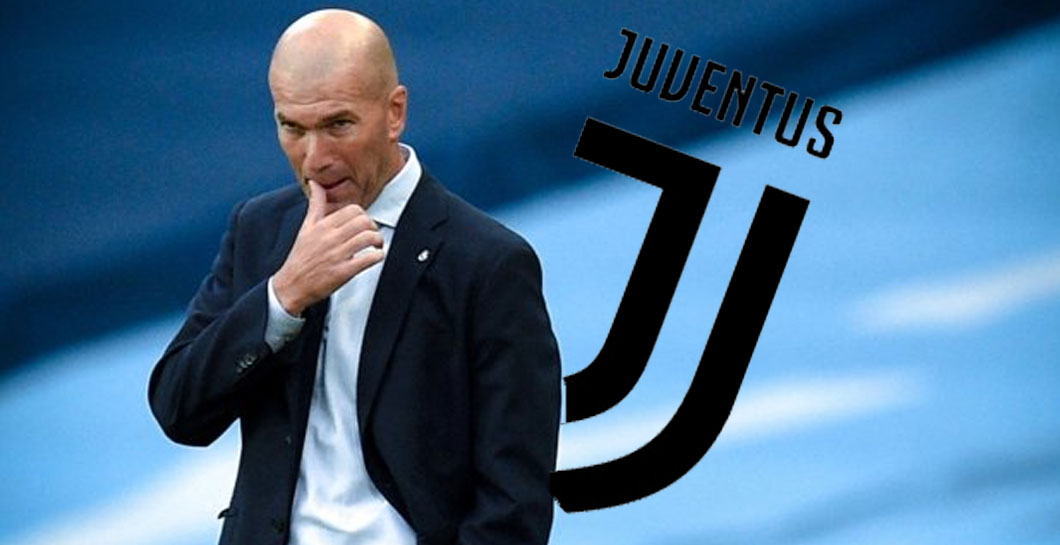 Zidane y escudo de la Juventus