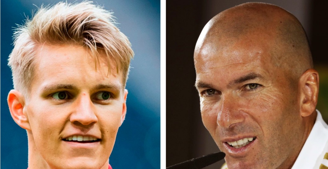 Odegaard y Zidane