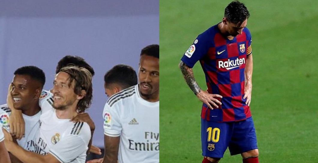 Jugadores Real Madrid y Messi