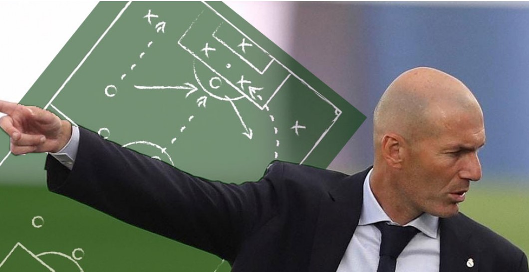 Zidane con esquema