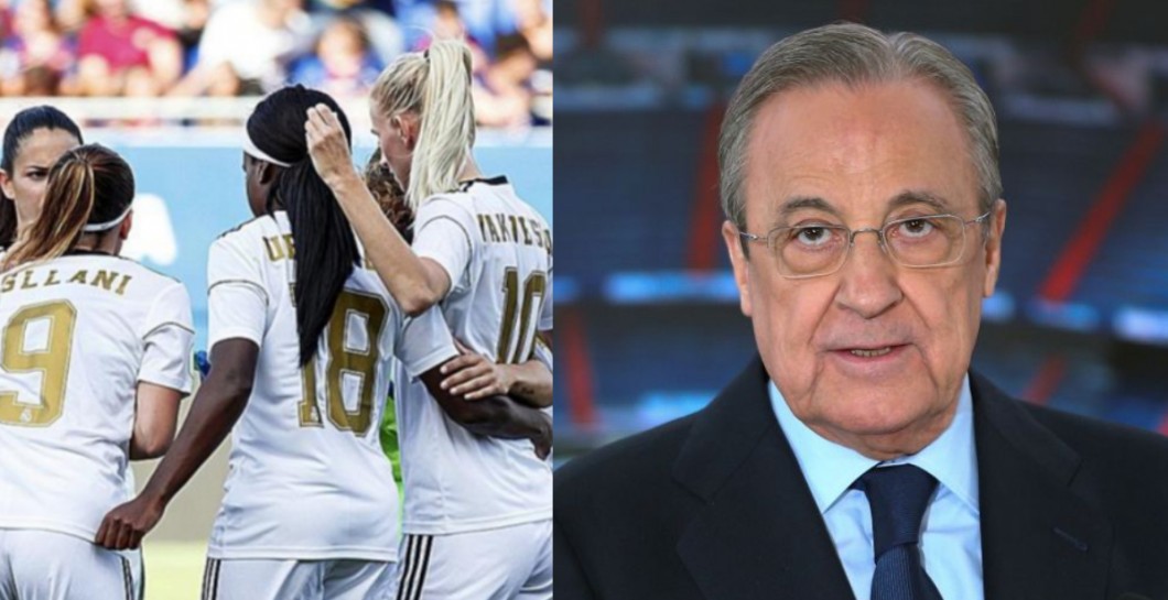 Florentino y jugadoras Real Madrid Femenino