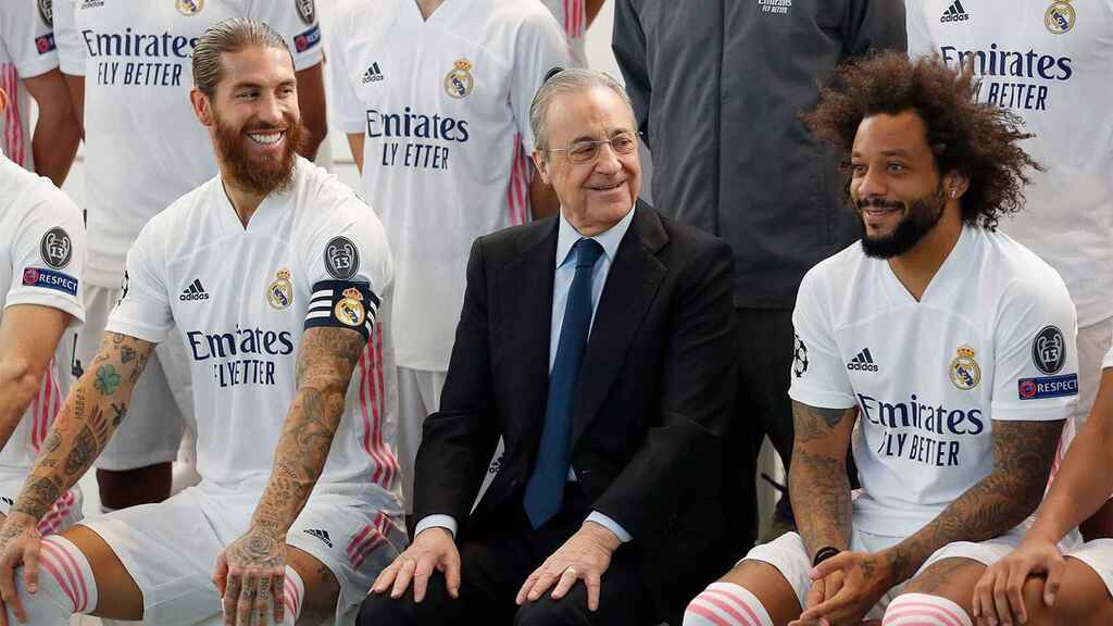 Sergio Ramos con Florentino