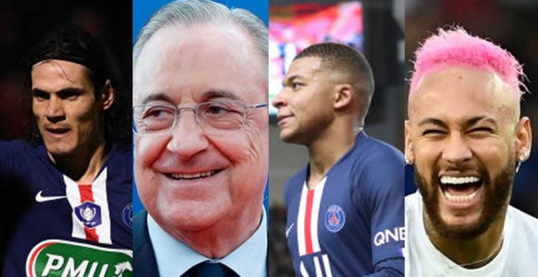 Cavani, Florentino, Mbappé y Neymar
