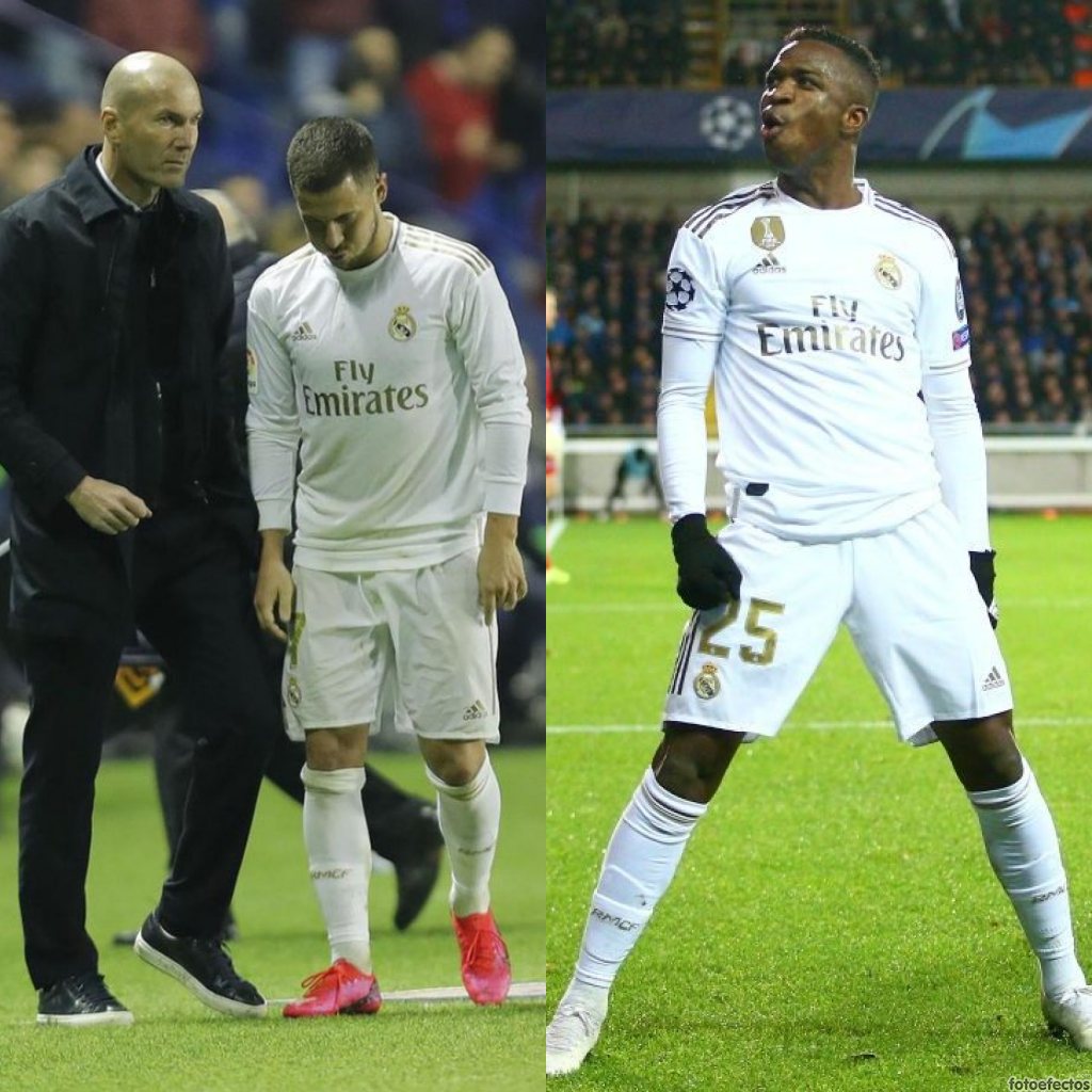Hazard, Zidane y Vinicius