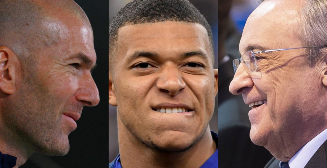Zidane, Mbappé y Florentino