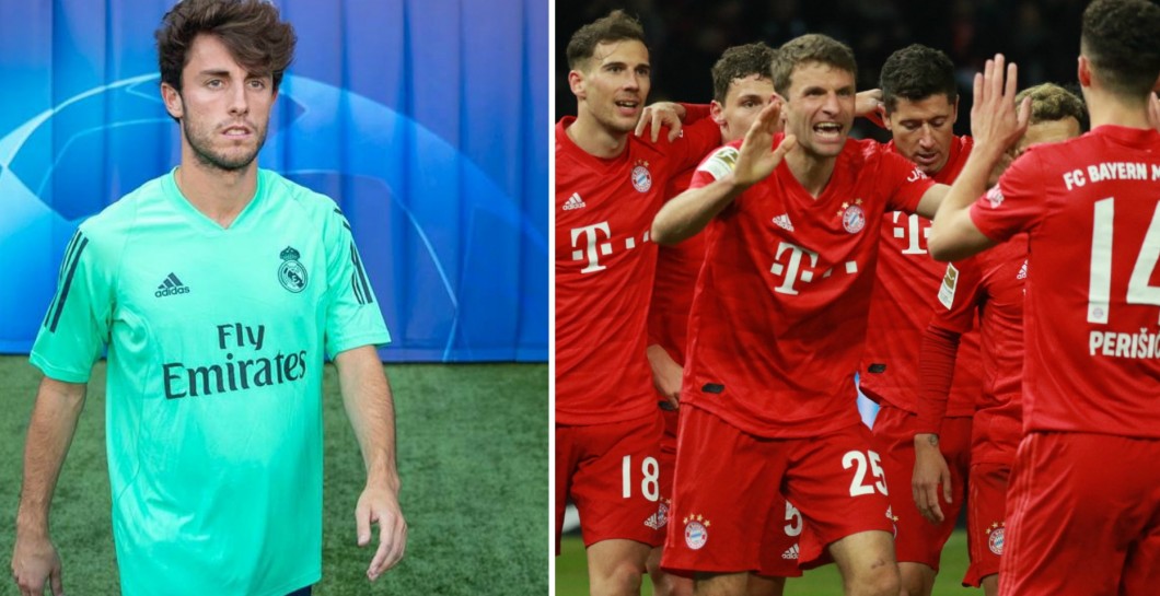 Odriozola y jugadores del Bayern
