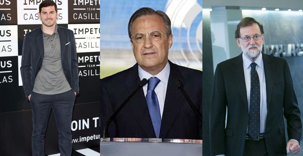 Casillas, Florentino Pérez y Rajoy