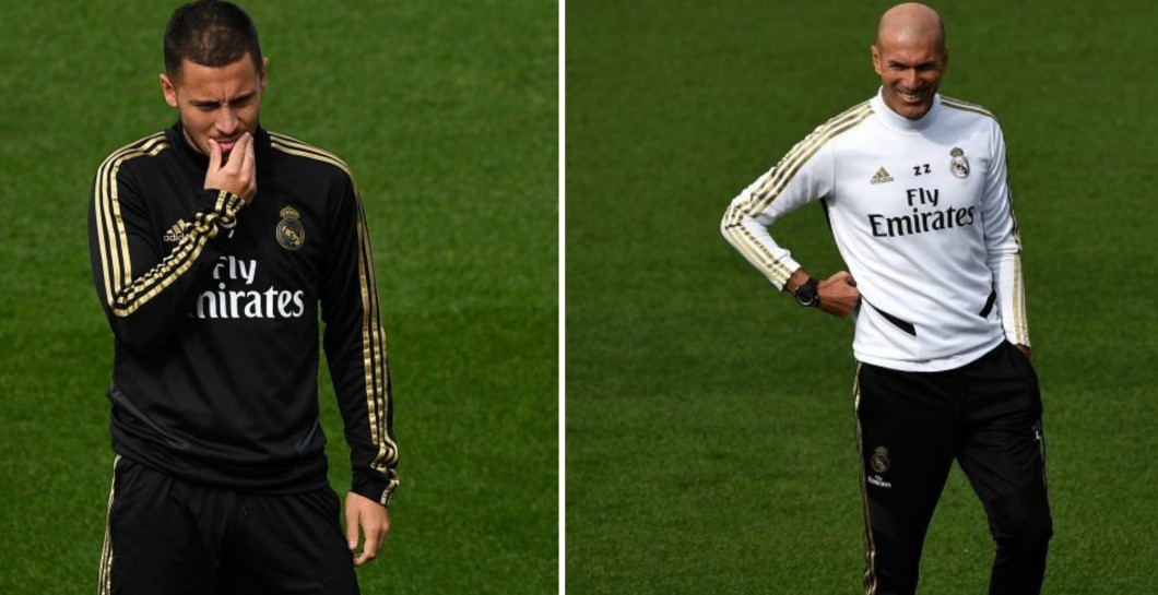 Hazard y Zidane