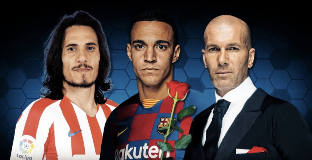 Cavani, Rodrigo y Zidane