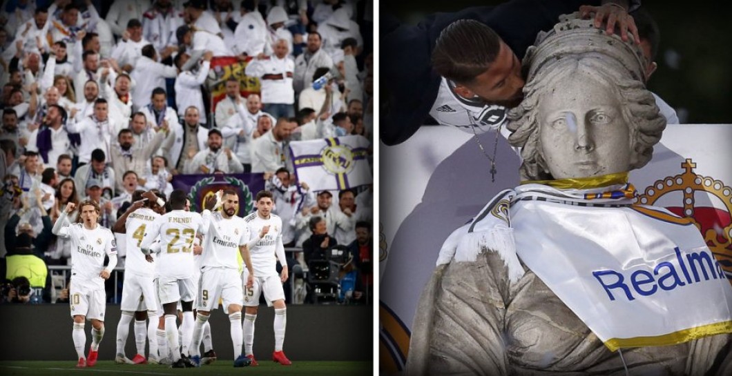 El Real Madrid y la fuente de Cibeles