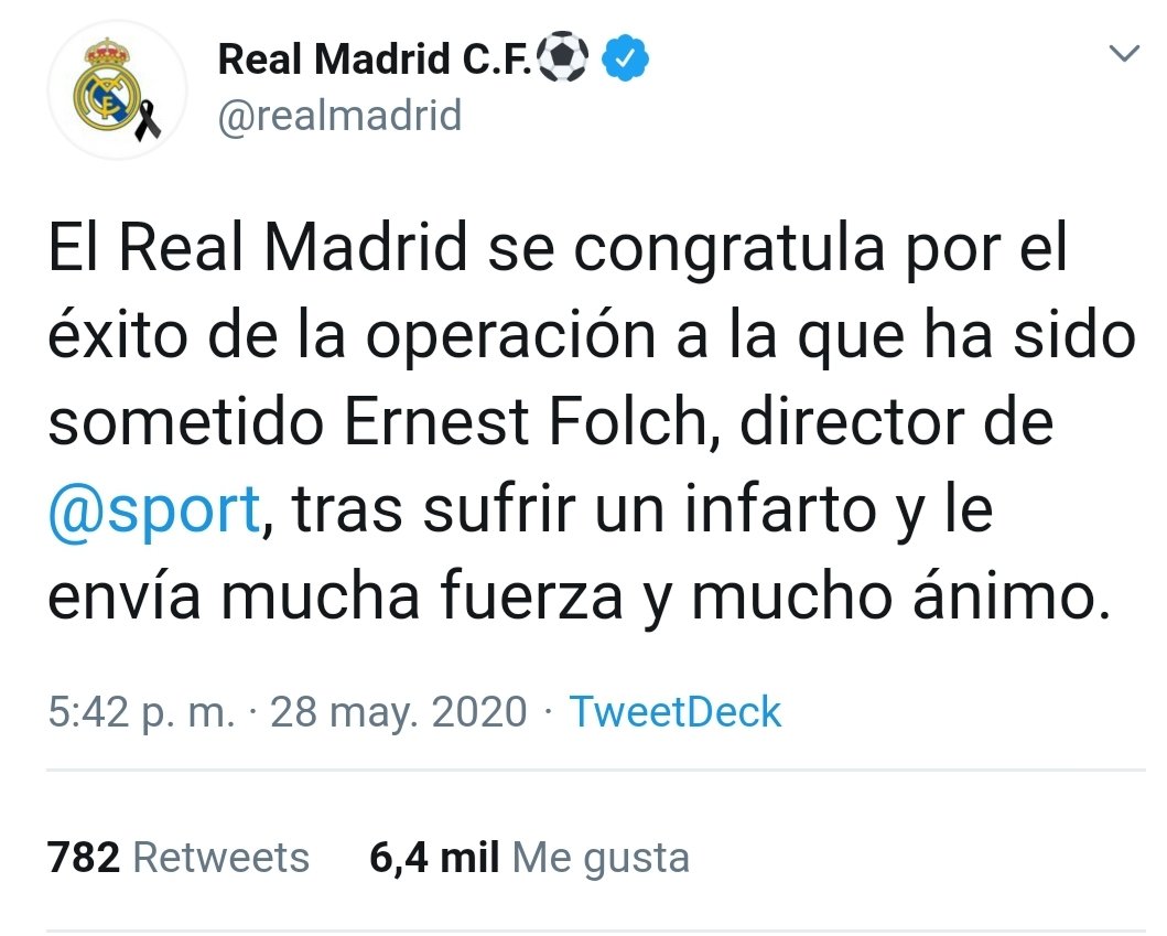Tweet Real Madrid