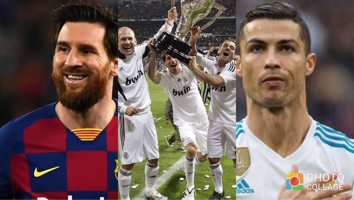 Messi, jugadores del Madrid y Cristiano