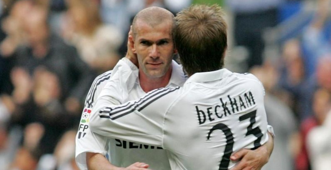 Zidane y David Beckham