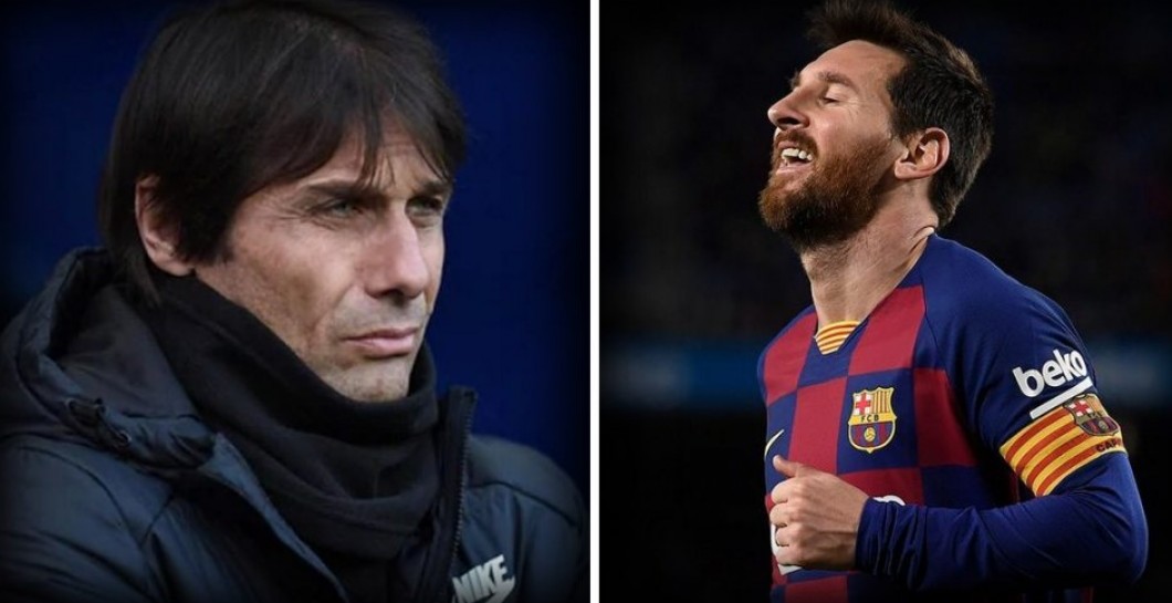 Conte y Messi