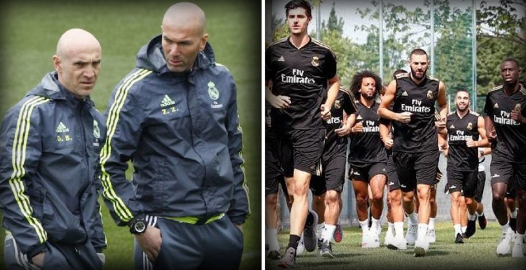 Bettoni, Zidane y jugadores Real Madrid