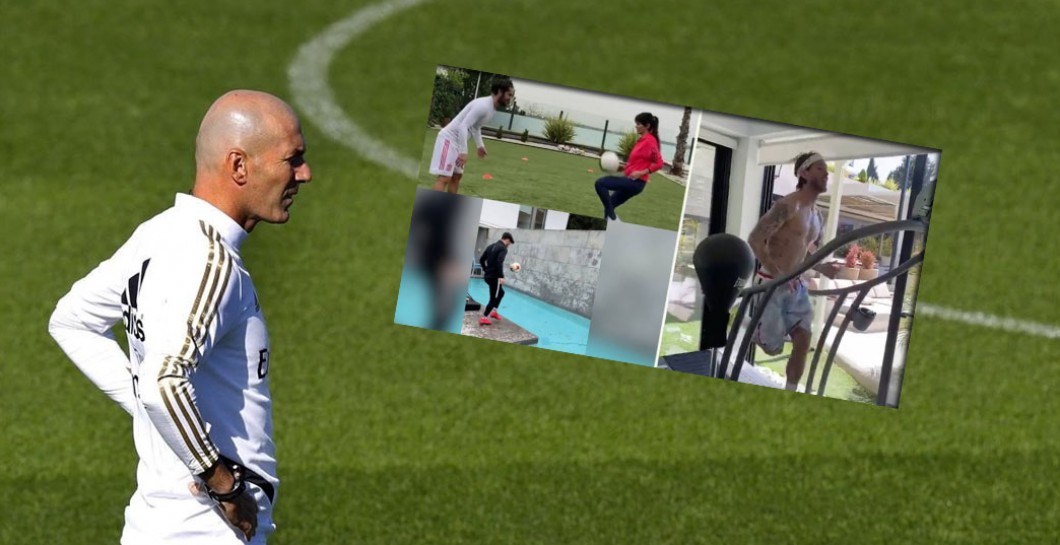 Zidane y jugadores 