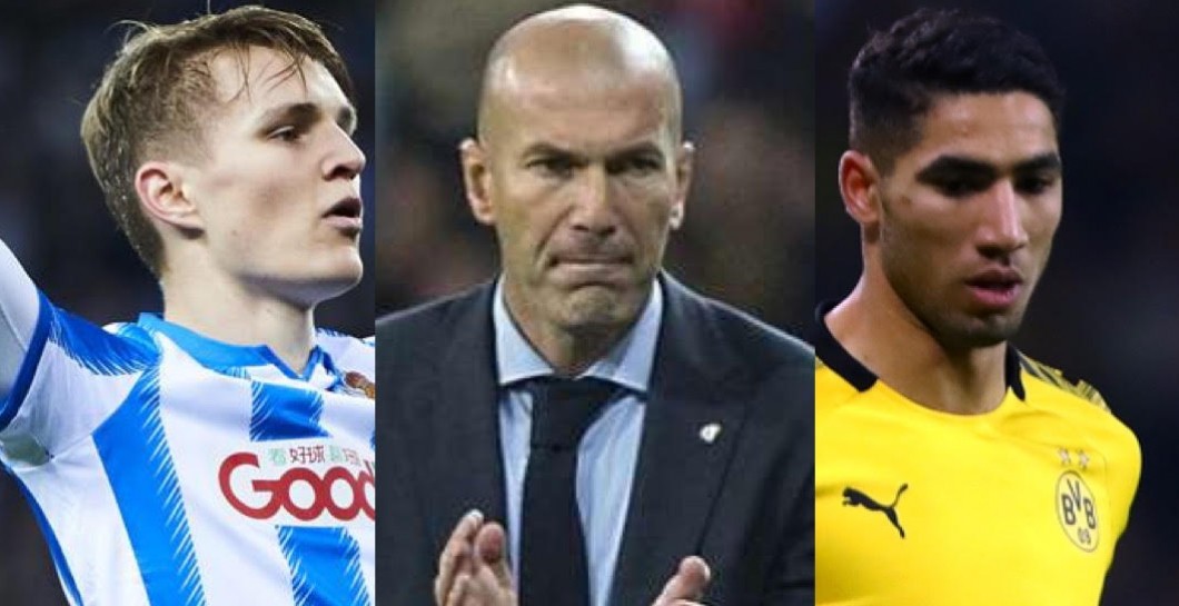 Odegaard, Zidane y Achraf