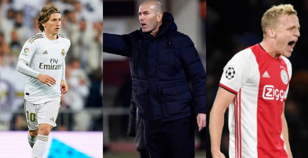 Modric, Zidane y Van de Beek