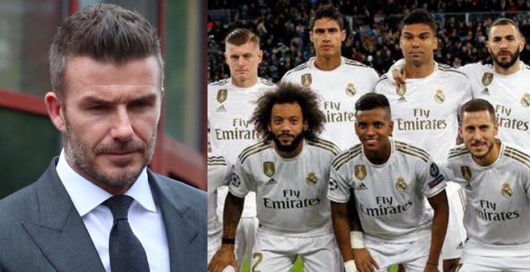 Beckham y jugadores