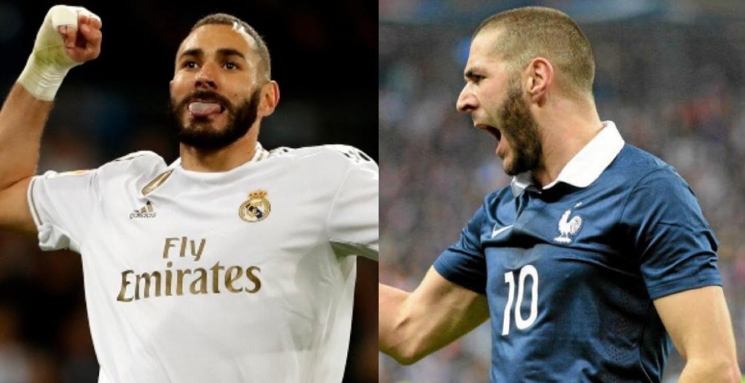 Benzema con el Madrid y con Francia