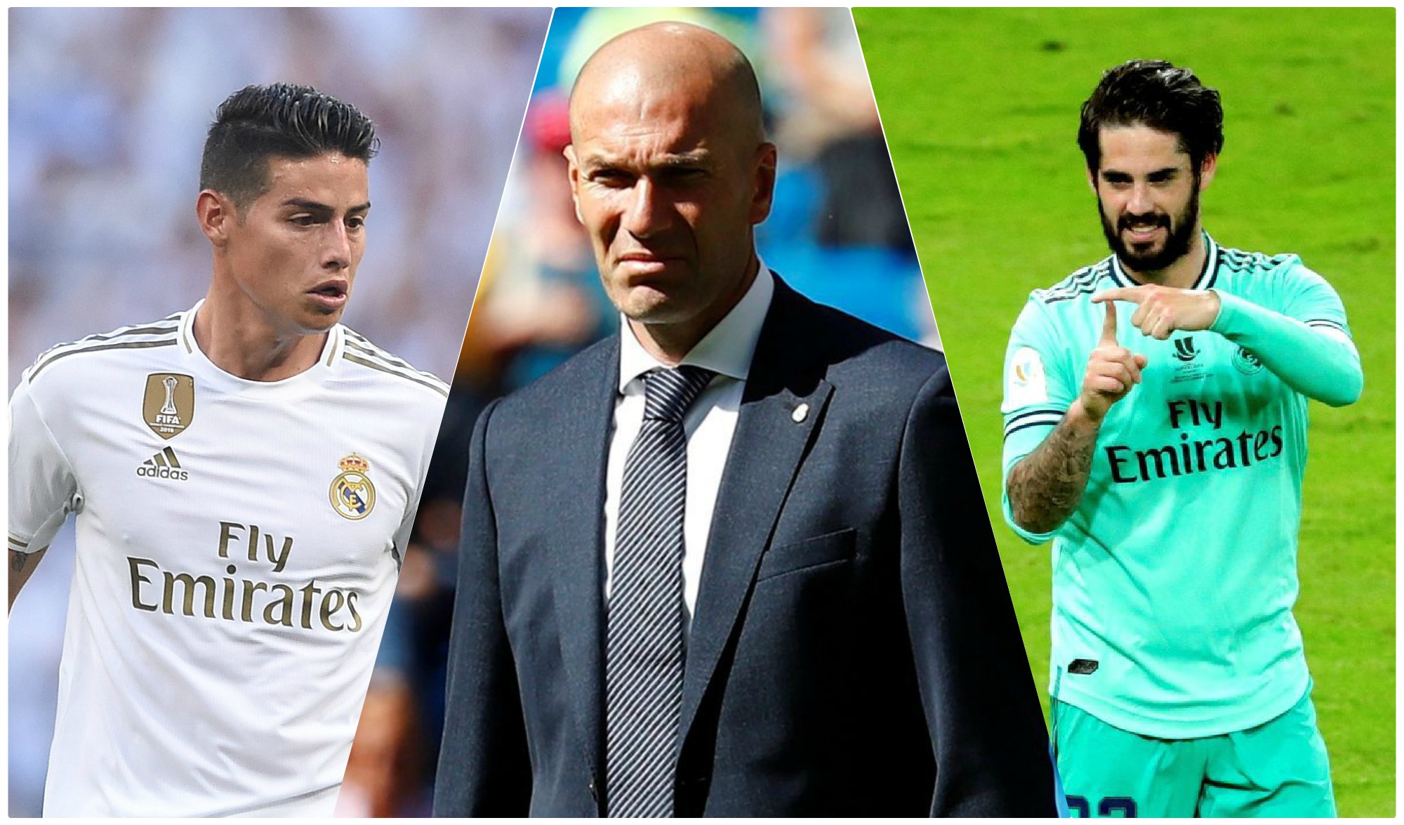 James, Zidane e Isco