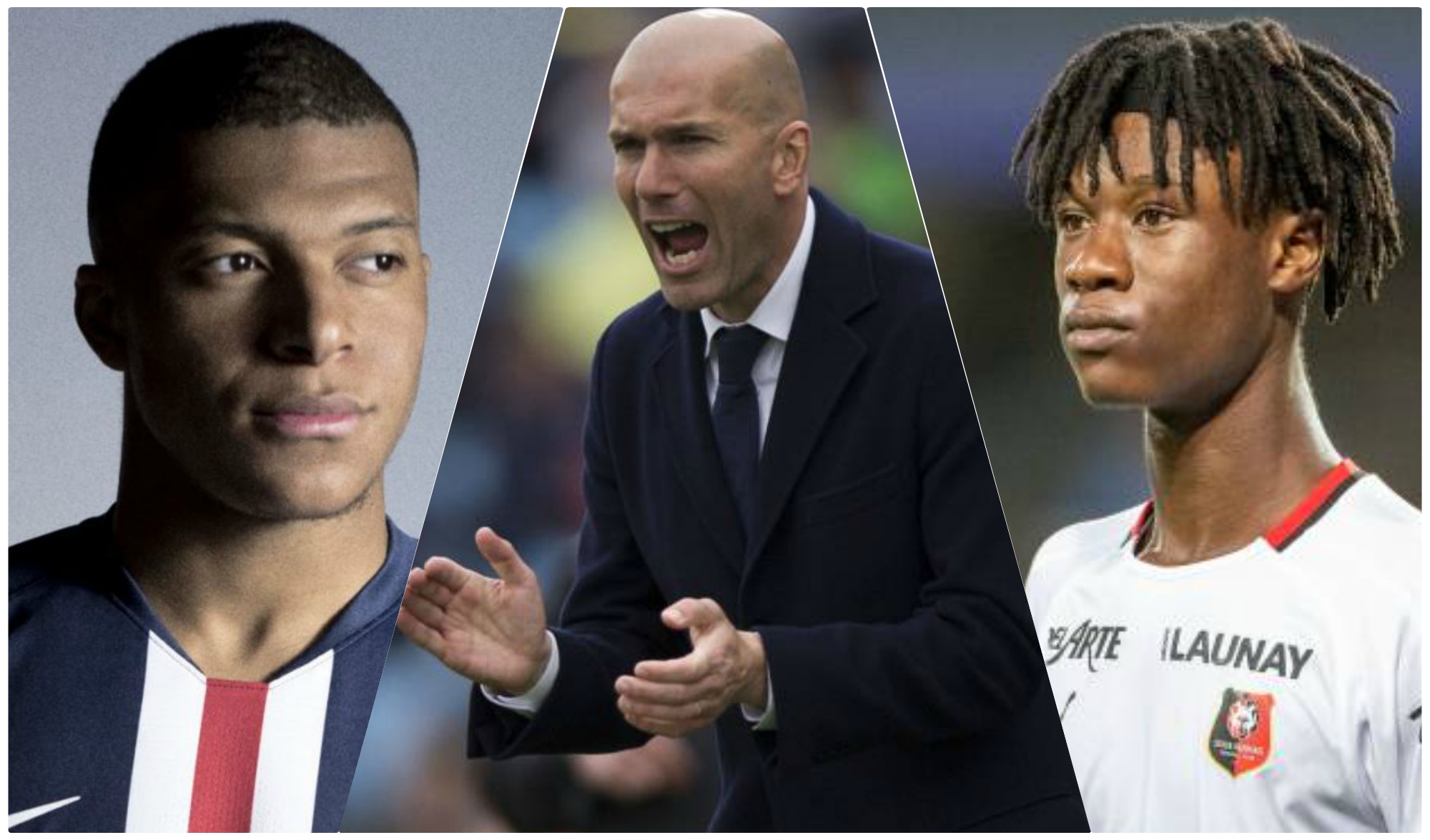 Mbappé, Zidane y Camavinga 