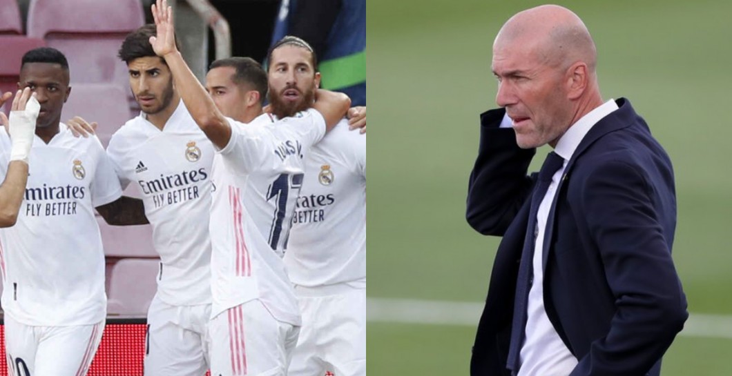 Zidane y jugadores