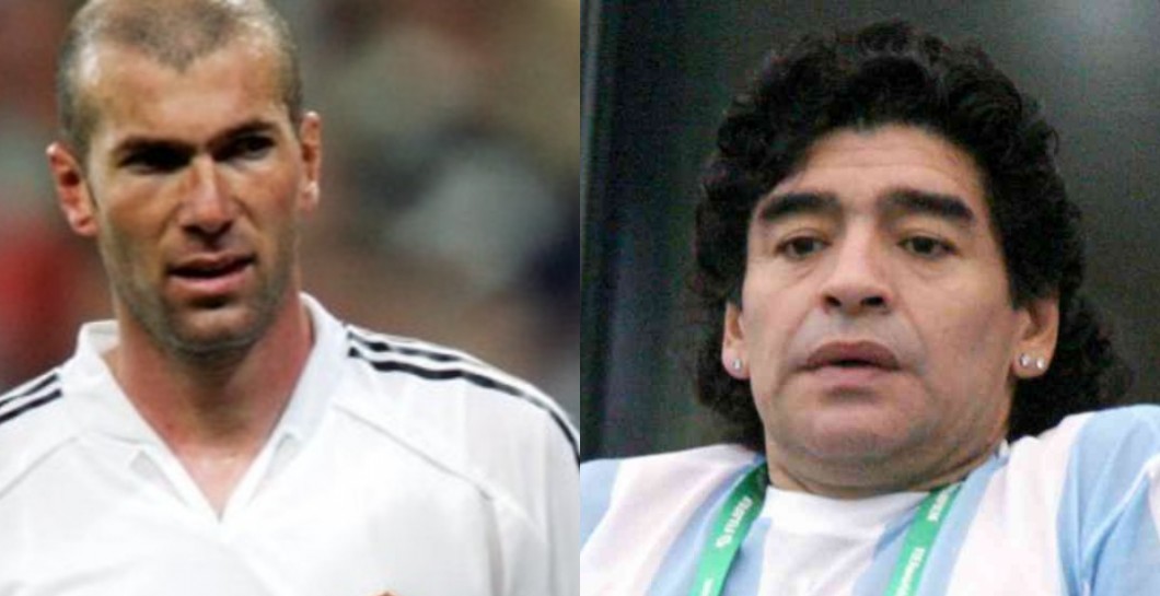 Zidane y Maradona 