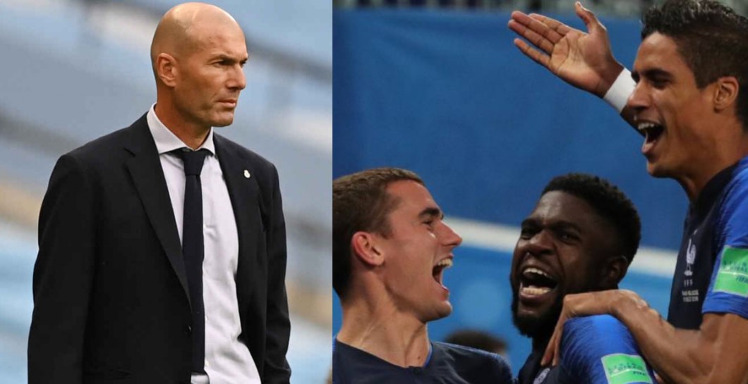 Zidane y jugadores Francia