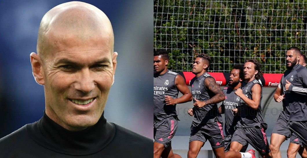 Zidane y jugadores Real Madrid