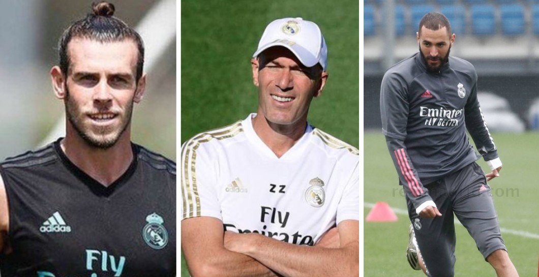 Bale, Zidane y Benzema
