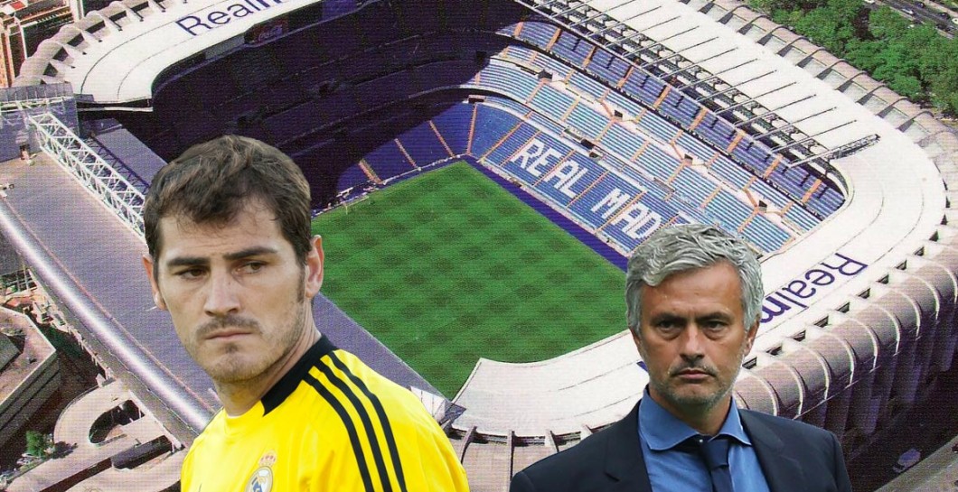 Casillas y Mourinho 