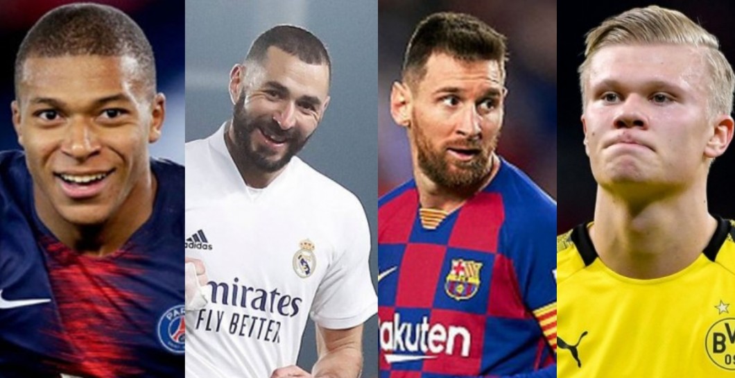 Mbappé, Benzema, Messi y Haaland